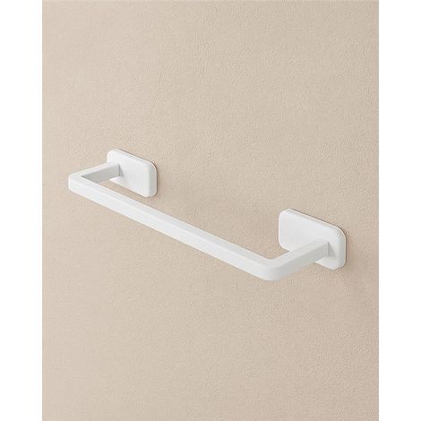 Porta asciugamani 35 cm acciaio inox bianco cubik