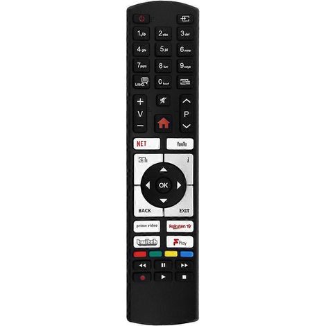Télécommande pour téléviseur compatible avec Telefunken RC4519P (1/5)