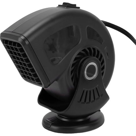 Autoheizung, Windschutzscheibenenteiser, 2-in-1-Heiz- und Kühlmodus, Schnellheiz-Entfroster mit Doppelspiralsystem und 360°-Luftzirkulation (SCHWARZ) (1/5)