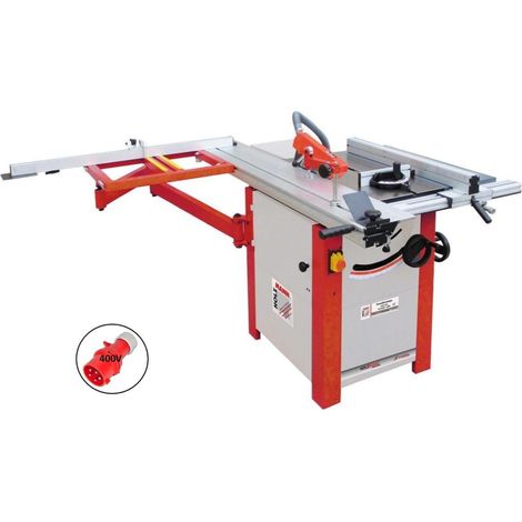 Banco sega squadratrice per legno Holzmann ts250f1600 400v