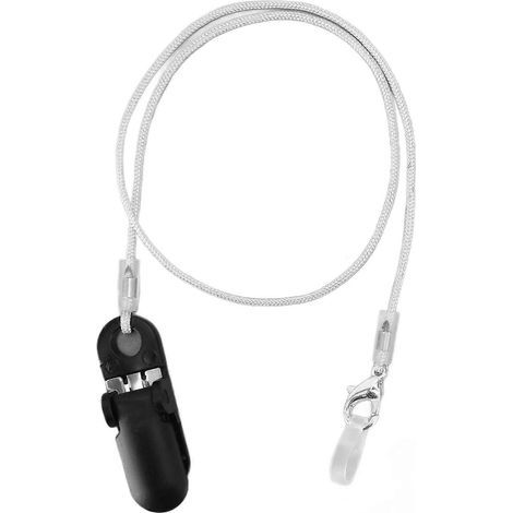 Étui pour appareil auditif en 2 parties avec dragonne, empêche la perte, accessoire pour appareil auditif, pince pour amplificateur, cordon avec boîte de rangement, MonauralYMMR (1/5)