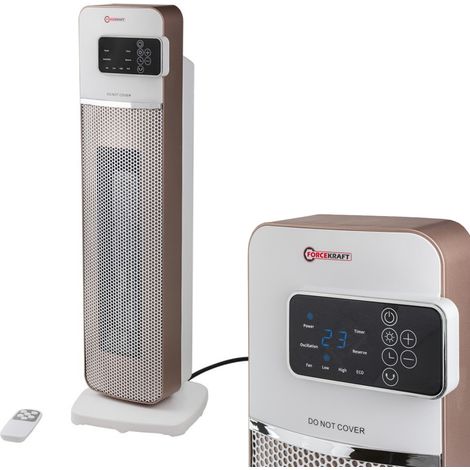 Termoventilatore a colonna in ceramica da 2000 W, 2 velocità / 4 modalità, con telecomando. (1/5)