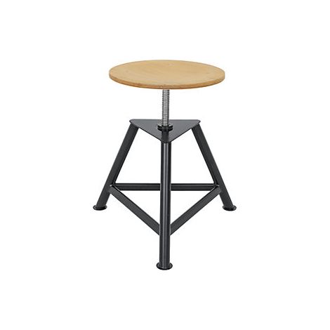 Taburete de taller  asiento de madera terciada de haya  3 patas (1/5)