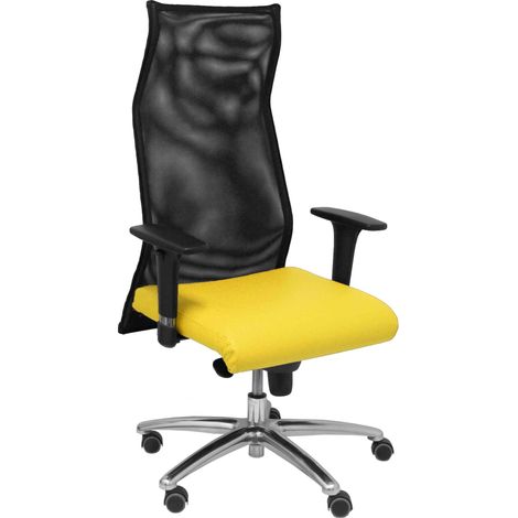 Sillon Albacete malla similpiel amarillo
