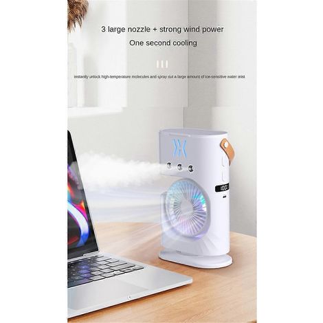Humidificateur de bureau, climatiseur, ventilateur, petit refroidisseur d'air domestique -- (1/5)