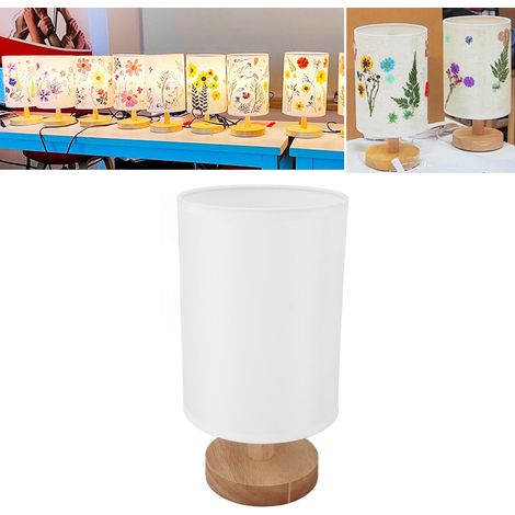 Lampe de table en fleurs séchées, matériel de bricolage avec des fleurs pressées, spécimen de fleur pressée, veilleuse, lampe de chevet style 5 (1/5)