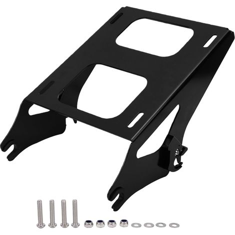 Support montage coffre Tour, robuste détachable, support bagages moto remplacement pour Electra Glide noir (1/5)