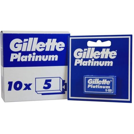 Lames de rasoir Gillette Platinum pour homme - 50 pièces