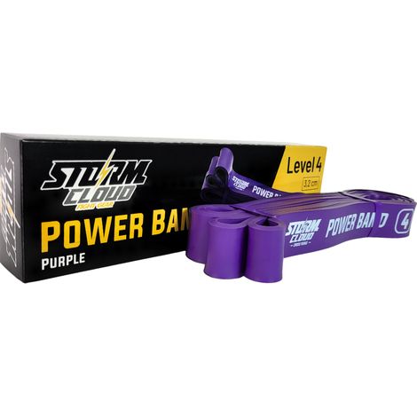 StormCloud Widerstandsband Trainings-Powerband Lila Stufe 4