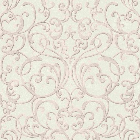 Rasch  Ornament Tapete  Vliestapete  Kollektion Tapetenwechsel II  651607  Weiß  10.05 x 0.53 m  Barock  Wohnzimmer  Flur  Büro  Küche  Wohnräume (1/5)