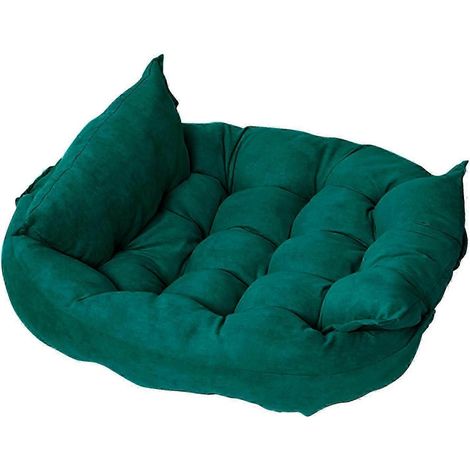 Hundebett für kleine, mittlere und große Hunde, beruhigendes Katzenbett für Wohnungskatzen, waschbares, weiches Haustierbett, faltbares Kissenbett, strapazierfähiges Welpenbett-Green S (1/5)