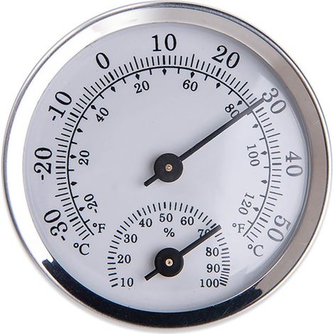 Thermomètre-hygromètre numérique métal, pour maison et serre (1/5)