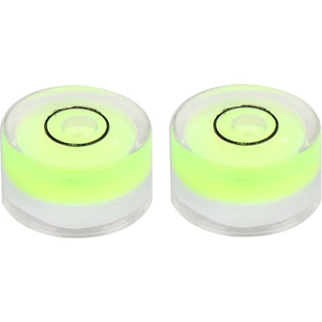 Niveau à Bulle Circulaire Vert en Plastique, 16 Pièces pour Surface Diamètre 15x8mm, Lecture Précise, Stabilité sur Large Plage Thermique, Usage Simple (1/5)
