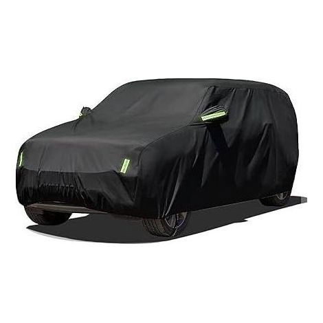 Auto-Planen Autoplane suv Autoplane vollgarage 480x175x150cm Schwarz SUV Autoplane Wasserdicht, Schneeschutz, Sonnenschutz, UV-Schutz, YL