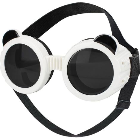 Filiyano-Lunettes de protection pour animaux : protection oculaire pour petits chiens – lunettes de soleil transparentes et coupe-vent. Conviennent (1/5)