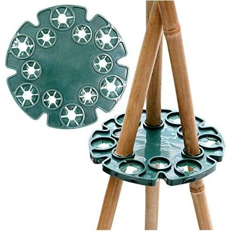 Juego de 6 soportes para tallos de bambú, plantas trepadoras, plantas de tomate, pepinos y clemátides. (1/5)