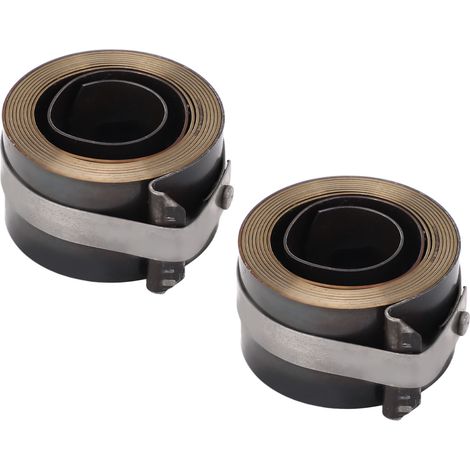 Lot de 2 ressorts de rappel pour perceuse à colonne en acier, spiral de rappel du mandrin, pièce détachée pour établi horizontal et vertical (1/5)