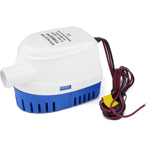 Pompe de cale automatique 12 V 1100 GPH silencieuse, pompe à eau/liquide pour bateaux, étangs et piscines (1/5)