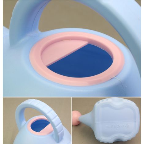 Arrosoir/vaporisateur/pichet d'arrosage mignon en forme d'éléphant, idéal pour les enfants et parfait pour le jardinage. (Bleu et rose) (1/5)