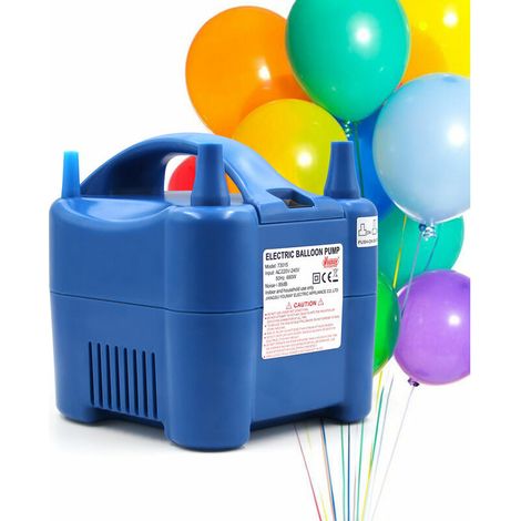 Pompe A Ballon Electrique 680W Souffleur De Ballon A Double Buse Auto / Push Down Mode Balloons Electriques Gonfleur Avec Des Buses D'Extension Pour La Decoration De La Maison Parties De Maria (1/5)