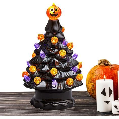 Arbre d'halloween Lumineux,Arbre d'halloween en Céramique - (1/5)