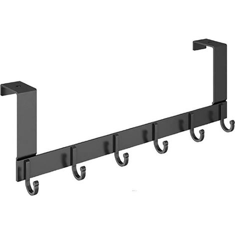 Porte Manteau Pour Porte - Porte Manteau Porte Pour Chambre À Coucher Salle De Bains Cuisine, Patere Porte, Porte Manteau (6Hook) (1/4)