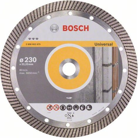 Bosch - Diamanttrennscheibe für Baustoffe 230x22,23 mm 2608602675 (1/5)