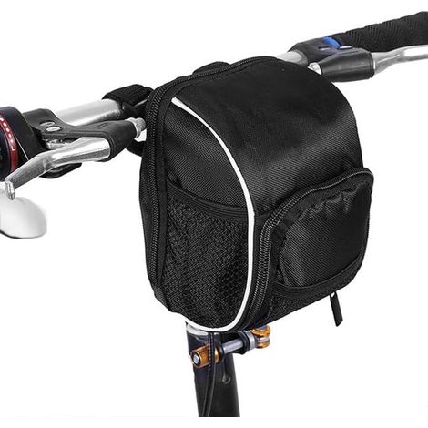 Borsa da manubrio staccabile, borsa per bicicletta, borsa da telaio, impermeabile con cerniera, contenitore per accessori per bicicletta, borsa da telaio per biciclette, bici da strada (1/5)