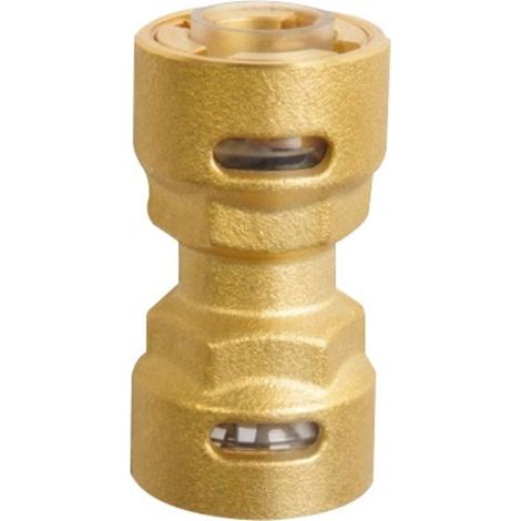 Raccord rapide frigorifique droit à pression – Femelle femelle 1/4' – Corps en bronze – Pression max 45 bar – Température -40°C à +120°C – Besoin D'Habitat