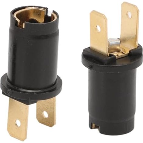 2x Support lampe pour 6/12/24 V Ba9s 989/233 170790 85785043 Support d'ampoule Ba9s Lumière Latérale enfichable douille ampoule pour voitures motos scooters assemblages d'éclairage (1/5)