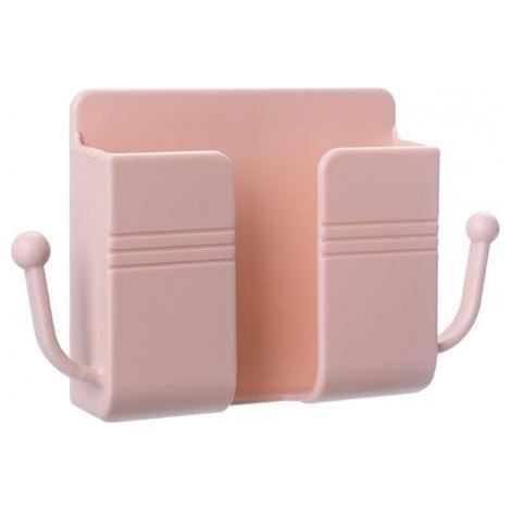 Couleur rose Soutien Mural Pour Téléphone, Boîte de Rangement, Sans Poinçon, Support Mural Abs Pour La Maison (1/4)