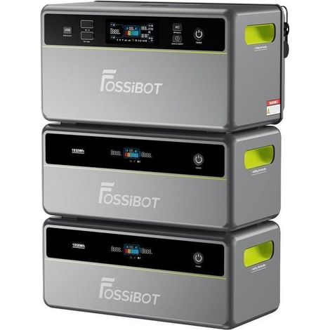 FOSSiBOT FBP1200 Sistema de almacenamiento de energía Solar+2FBP1200-B Batería adicional-LiFePO4 Central Generador Eléctrico-APP (1/5)