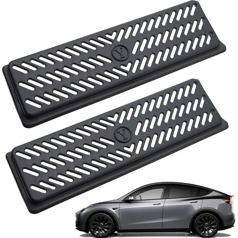 piezas de accesorios para rejilla de ventilación del modelo Y, cubierta de rejilla de ventilación de flujo de aire para Te-sla modelo Y, máscara de ventilación del asiento modelo Y 2020-2024 Accesorio (1/5)