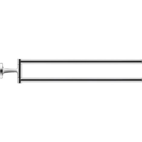 Duravit Starck T - Portasciugamani doppio girevole, lunghezza 47 cm, cromo 0099411000 (1/4)
