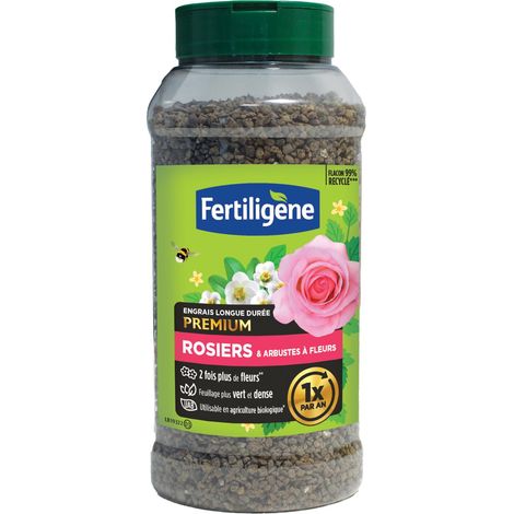 Engrais longue durée rosiers et arbustes à fleurs 600g (1/5)