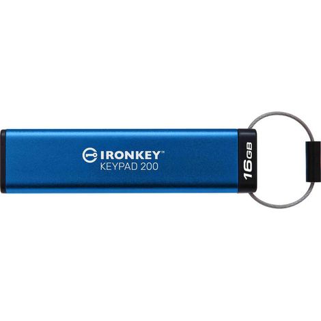 Pendrive Kingston Ironkey Keypad 200 16 Gb, Ikkp200/16gb (1/4)