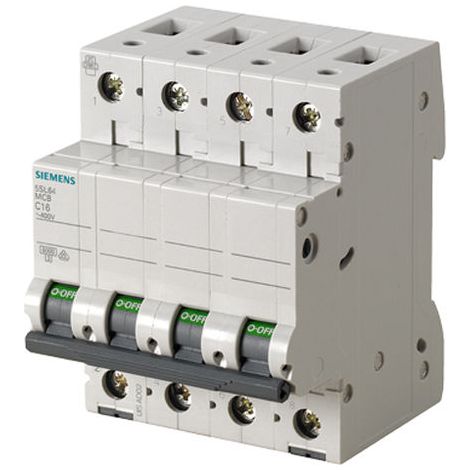 Disjoncteur tetrapolaire 20A Courbe C -SIEMENS -SIEMENS (1/2)