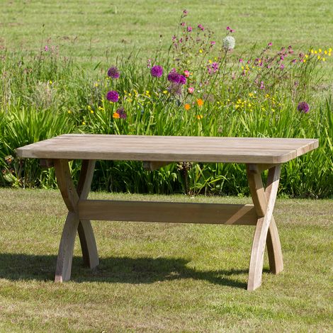 Zest Harriet Wooden Dining Table Garden Patio Coffee Table 1.6m (1/5)
