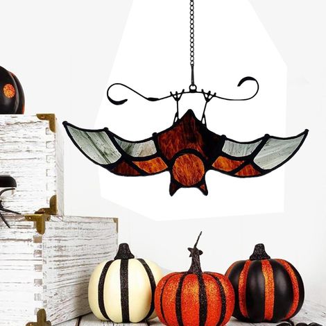 Décor Halloween Chauves-Souris Ornement Gothique Effrayant Décor Plat Réaliste de Chauve-souris pour Halloween Pour Extérieur Maison Intérieur Cuisine Salle De Bain Chambre Fenêtre (1/5)