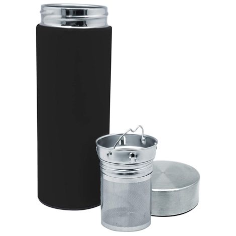 TERMO DOBLE PARED NEGRO P/INFUSION 300ML