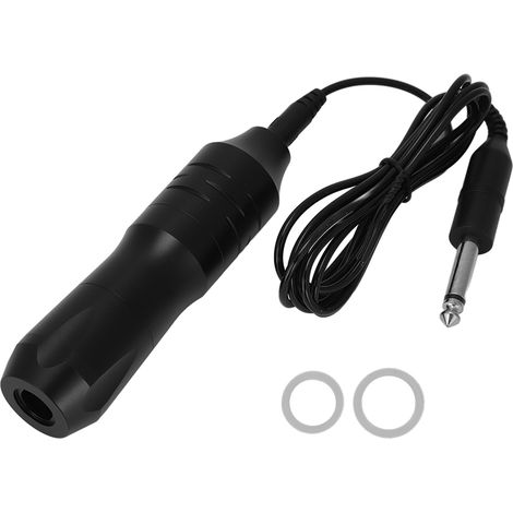 Machine à tatouer rotative sans fil avec cadre en alliage d'aluminium, cartouches d'aiguilles, interface CC, noire (1/5)