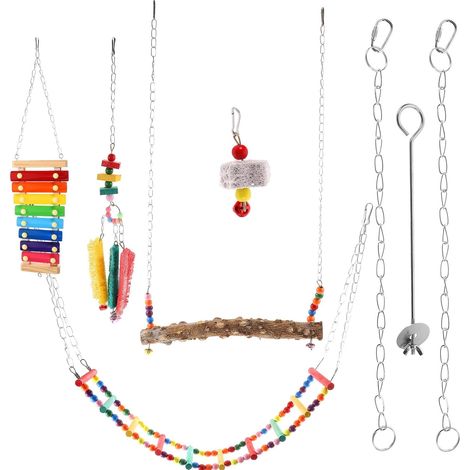 Lot de 6 Jouets à Mâcher pour Poussins Échelle Fourchette Plusieurs Styles (1/5)