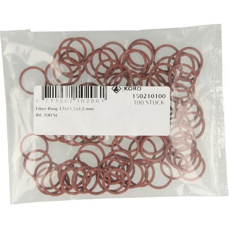 Joints de fibre 17 x 21,5 x 1,5 mm DN10 3/8’’