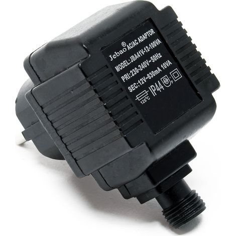 SunSun JBA41V-12-100VA Alimentatore 2 poli per pompe laghetti e illuminazione IP44 12 Volt 830 mA 10 VA/CA (1/5)