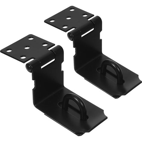 Lot de 2 loquets porte à angle droit en acier inoxydable, verrou (1/5)