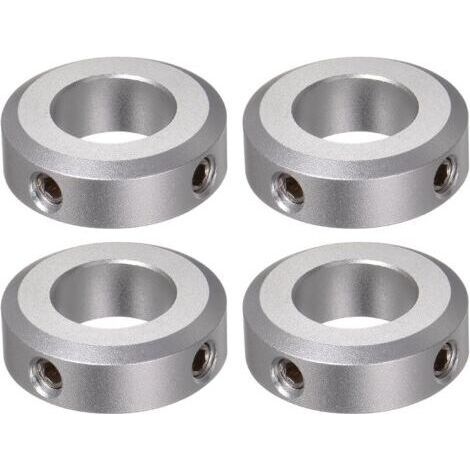 4pcs Bague de Réglage Bague Arrêt d'axe Butée Arbre Collier 17mm Alésage Aluminium Alliage 32mm OD, 10mm Largeur pour Roue Brouette Pont Boîte Vitesses CNC