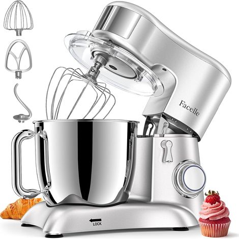Pastry Processor, 6.5 L Stainless Steel Bowl, 1300 W, 10 Speeds Kitchen Processor, Mixers and Multifunctional (1/5)
