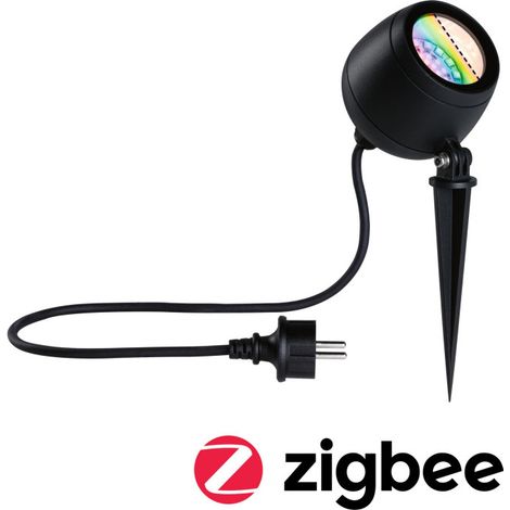 Projecteur de jardin LED Kikolo IP65 RGBW+ 6,2W Anthracite (1/5)