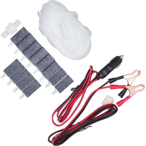 Clapet anti-retour pour pompe à air, tuyau flexible, pierre à bulles, pinces batterie et câbles, kit accessoires MPQ-906 (1/5)