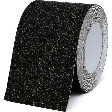 Ruban antidérapant, 10 cm x 10 m, ruban antidérapant imperméable, ruban de friction en oxyde d'aluminium dépoli, ruban anti-chute, mesures de sécurité (1/4)